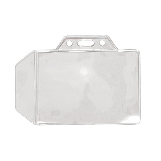 1840-1000 Vinyl Badge Holder, Premium Grade Vinyl Badge Holder 3.40" x 2.40" (86 x 61mm), Tuck-In Side Flap, thickness 0.25 mm front and 0.25 mm back, Color Clear - 100/pack